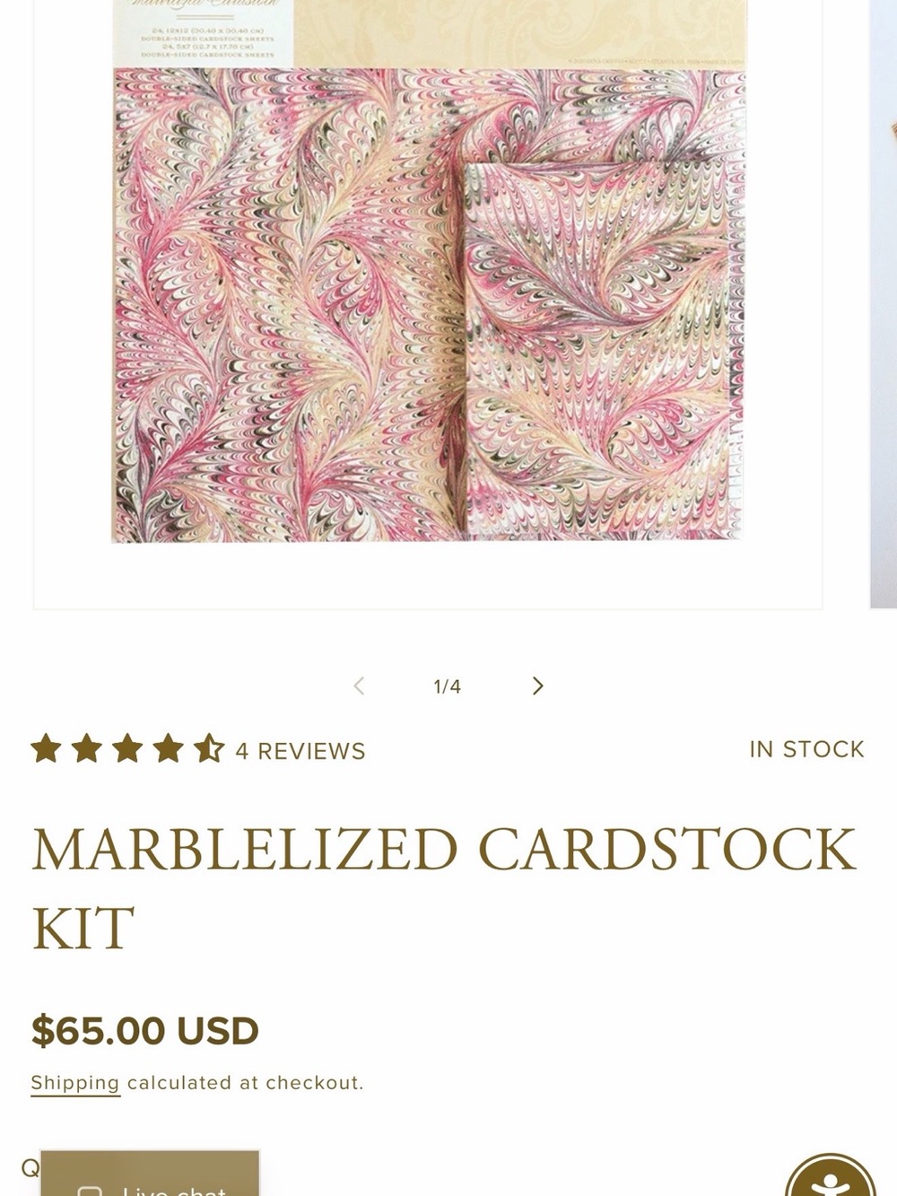 New Anna Griffin Marbleized Cardstock Kit
